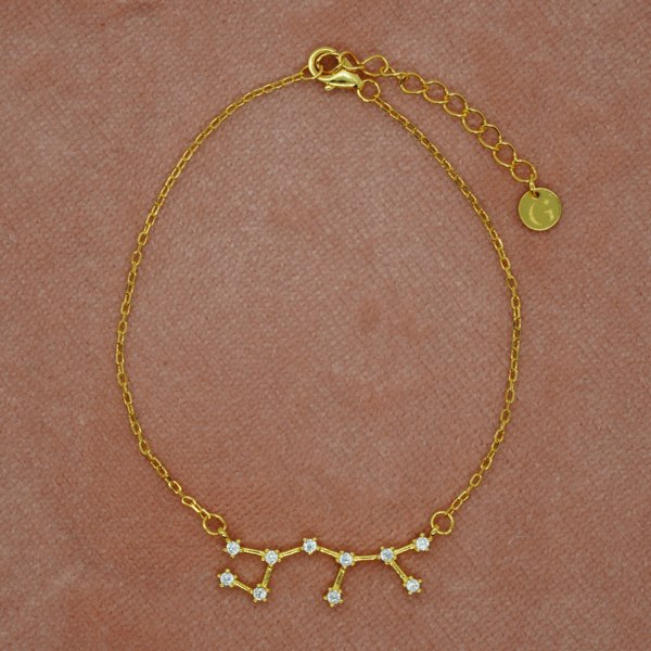 Gold Trip Sagittarius Zodiac Constellation Bracelet