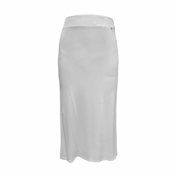 Frock Tales Petal Midi Skirt With Side Split in Purest Cream