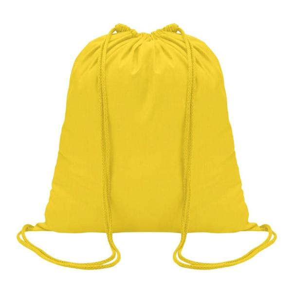 MidOcean Colored Cotton Drawstring Bag - Yellow - 
