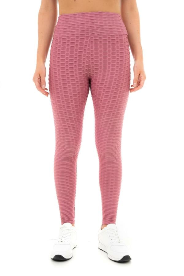 Smart Living Women's Honeycomb Waffle Leggings - Dark Pink