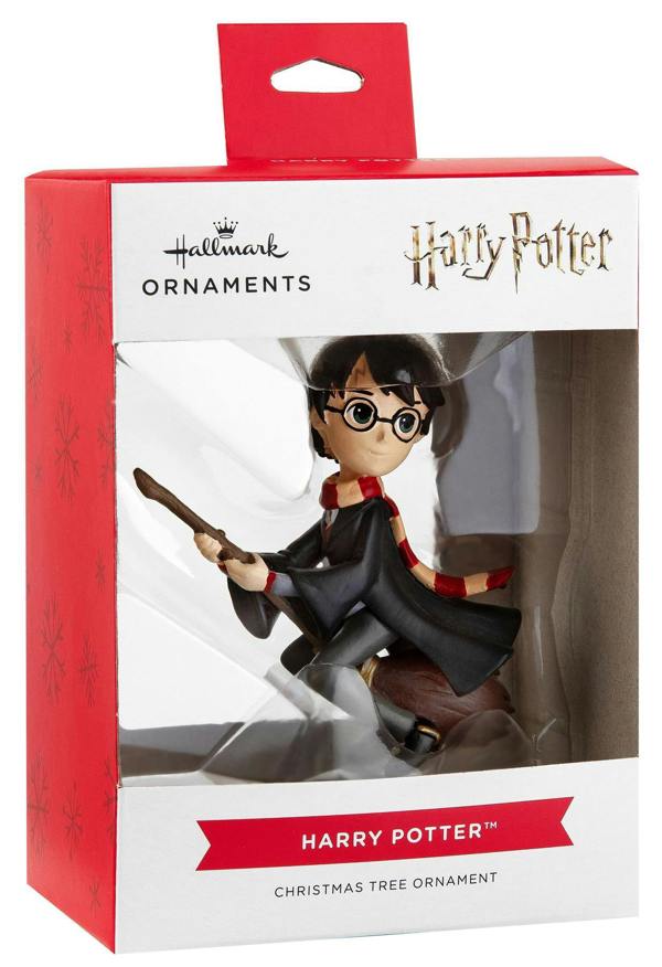Harry Potter - Harry with Broomstick & Scarf Christmas Tree Ornament