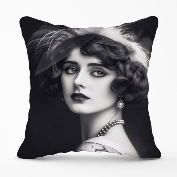 Warren Reed Glamorous Edwardian Showgirl Cushions