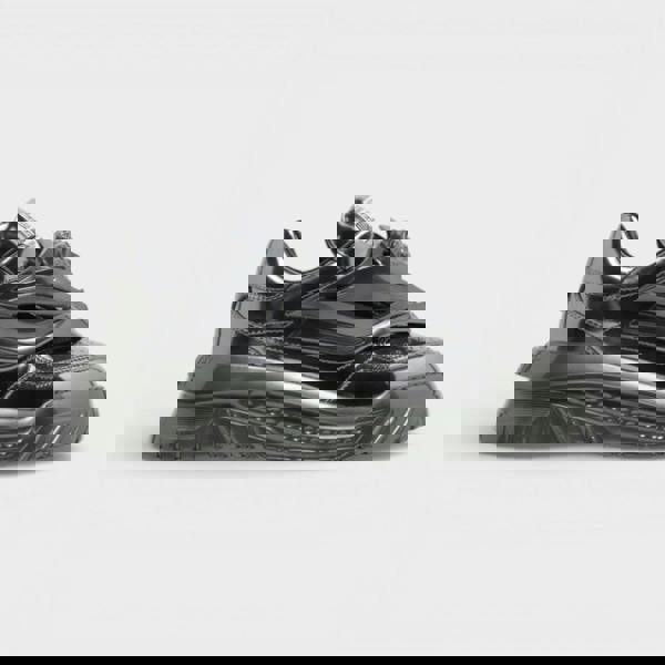 Versace Odissea Leather Low-top Trainers In Gunmetal