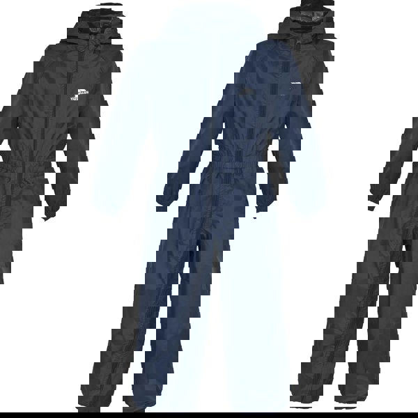 Trespass Childrens/Kids Button Waterproof Rain Suit - Navy Blue