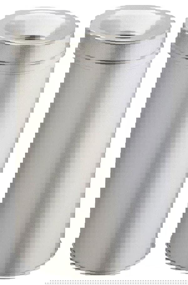 Durable Fire Extinguishing Metal Waste Bin | TUV Certified | 15L | Grey