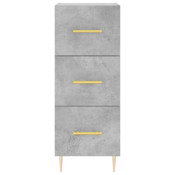 Berkfield Highboard Concrete Grey 34.5x34x180 cm Engineered Wood