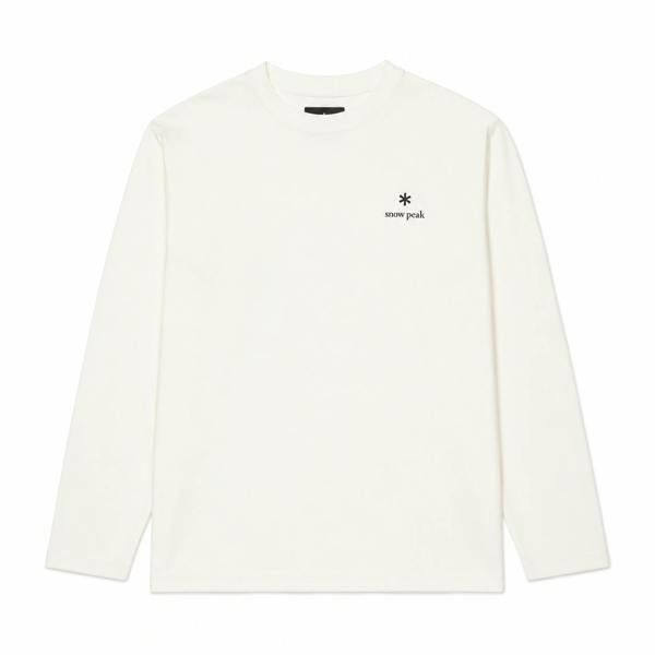 Snow Peak L/S Logo T-Shirt Off White