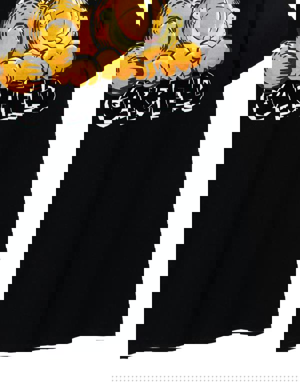 Garfield Mens Black Sleeping Garfield Short Sleeved T-Shirt