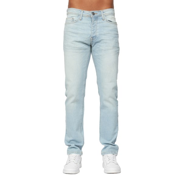 Crosshatch Mens Buraca Slim Jeans - Light Wash