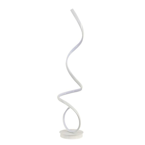 Contemporary LED Spiral Floor Lamp in White Light Floor Lamps Living and Home