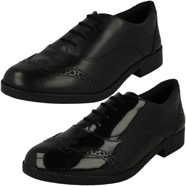 Clarks Girls Clarks Brogue Detailed Formal School Shoes Aubrie Tap