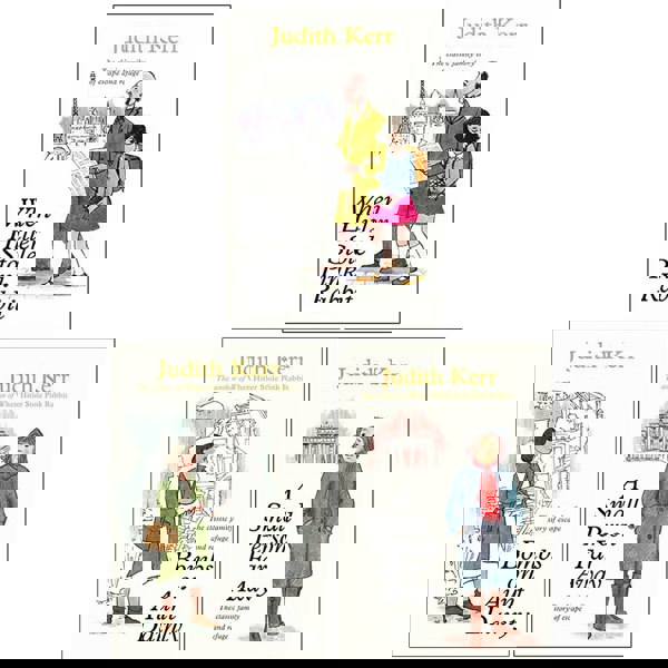 Judith Kerr Collection 3 Books Set - When Hitler Stole Pink Rabbit, Bombs on Aunt Dainty, A Small Person Far Away