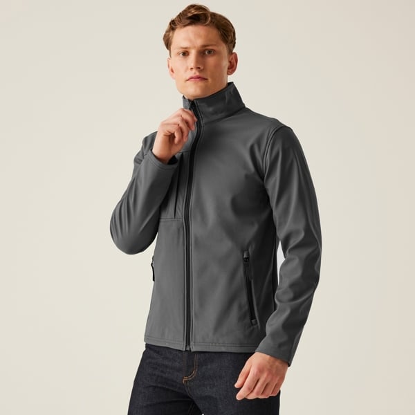 Regatta Men's Octagon II Waterproof Softshell Jacket - Seal Grey / Black