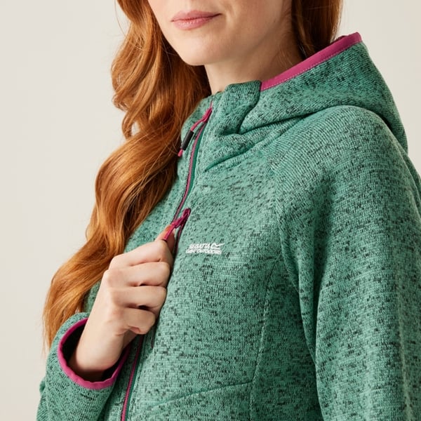 Regatta Women's Newhill Marl Hooded Fleece Jacket - Dusty Green