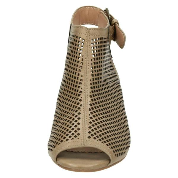 Savannah Ladies Savannah Mid Heel Peep Toe Sandals