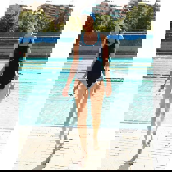 Zoggs Seaside Dakota Crossback Swimsuit - Navy Blue