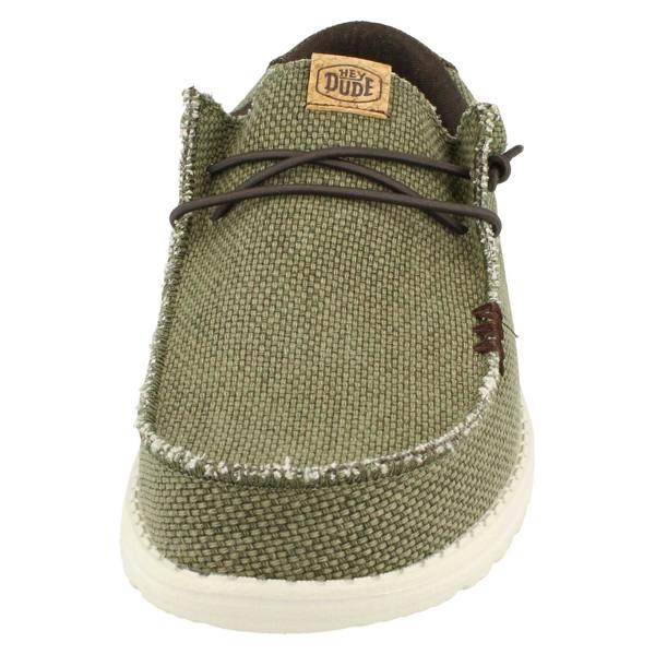 HEYDUDE Mens Hey Dude Lace Up Casual Shoes Wally Braided
