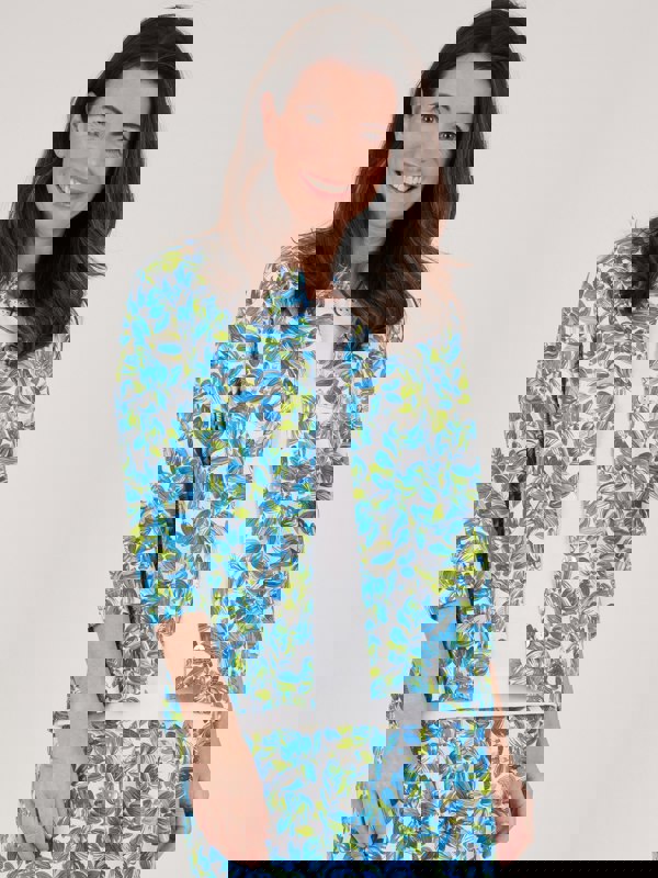 TIGI-Wear Floral All-over Print Cardigan