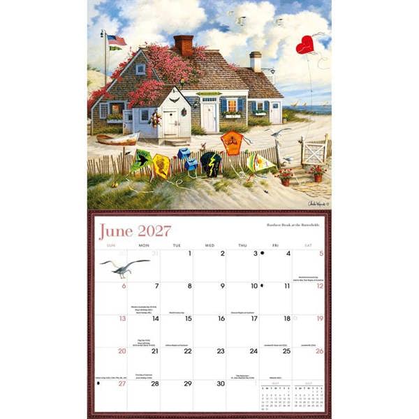 Wysocki Americana Deluxe Calendar 2027, Wall Calendars, Month To View, Art, Gift