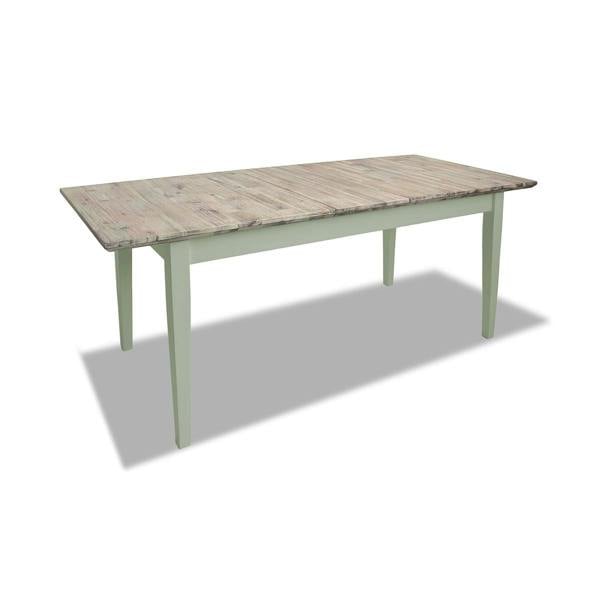 Statement Furniture Florence Rectangle Extending Kitchen Dining Table with Center Extension Leaves