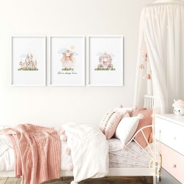 Wall Art Childrens Room | Set of 3 wall art prints