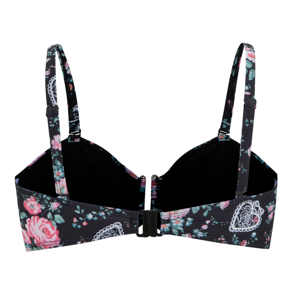 Regatta Womens Cath Kidston Hackney Rose Bikini Top - Black