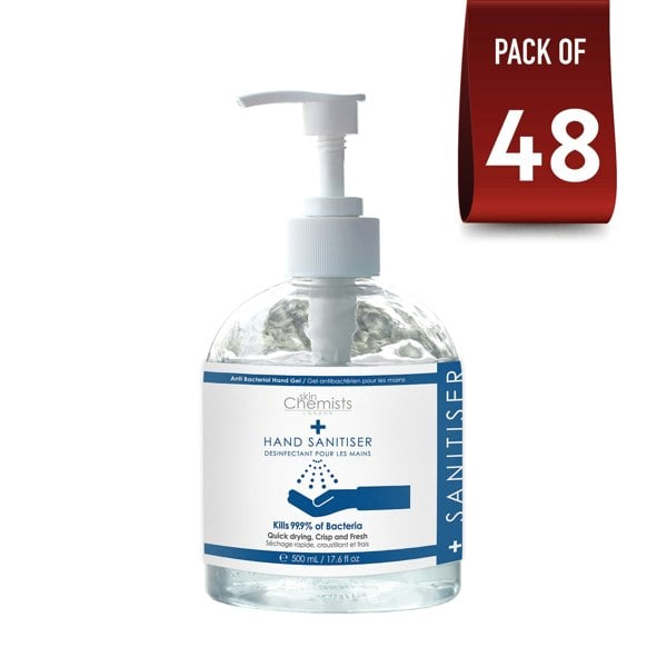 skinChemists Hand Sanitiser 500ml Pack Of 48