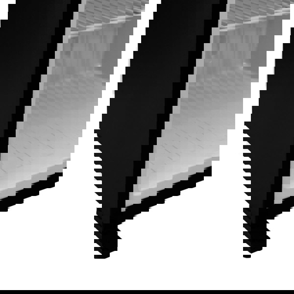 3-Way Absorption Fridge with a sleek black exterior and spacious white interior, featuring adjustable shelves for versatile storage