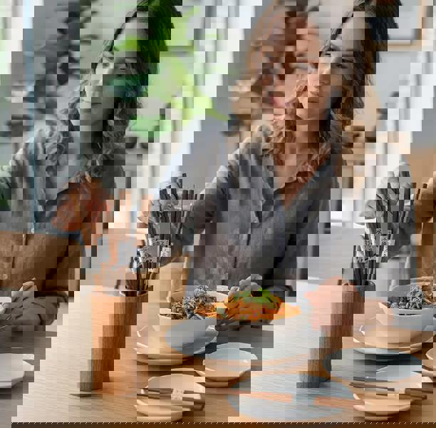 Anygleam Natural Wood Color 5pairs Wooden Sushi Chopsticks Reusable Kitchen Tableware