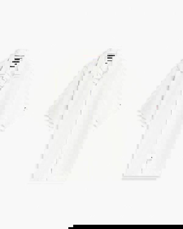 Tommy Hilfiger Performance Seersucker Mens Short Sleeve Shirt - Ivory Petal/Ecru Stripe