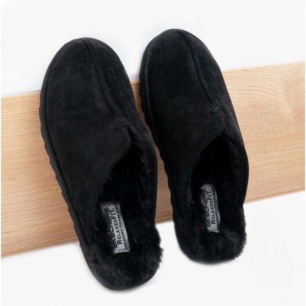 Skechers 66094/BLK RENTEN PALCO Mens Mule Slippers Black