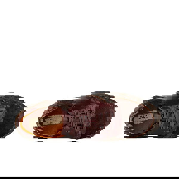 Embassy London San Francisco - Brown & Burgundy - Men's lace-up leather & suede trainer