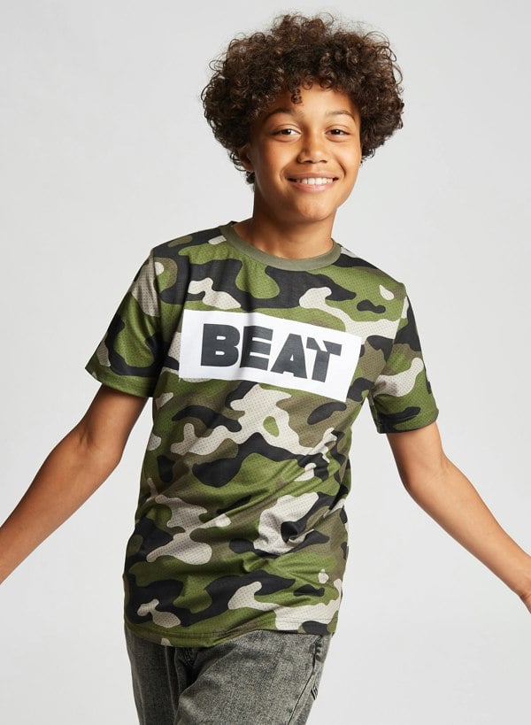 Beat Boyz Club Freestyle T-Shirt - Khaki Camo