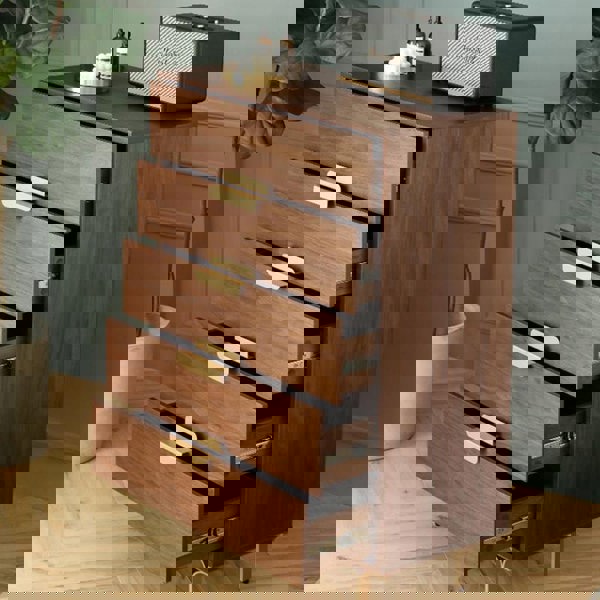 Hedra Chests Of Drawers, Walnut-Weilai Concept-Weilai Concept