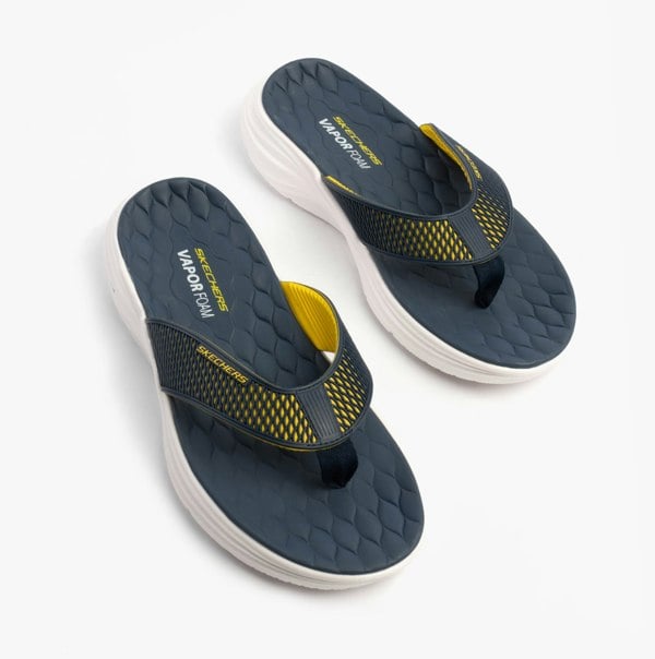 Skechers VAPOR FOAM SANDAL - SAYTO Mens Sandals Navy/Yellow