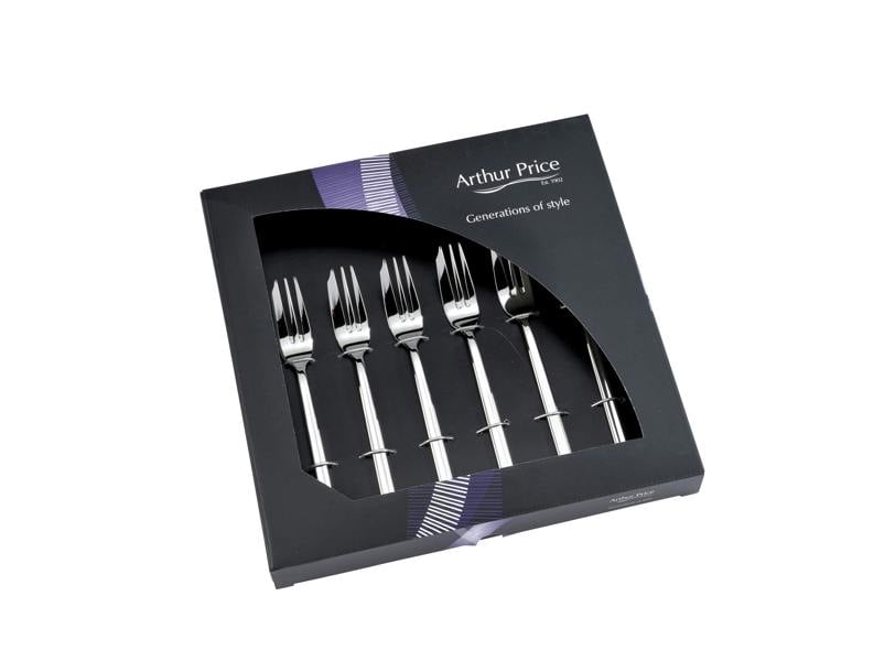 Arthur Price 'Horizon' Stainless Steel Gift Boxed Set of 6 Pastry Forks