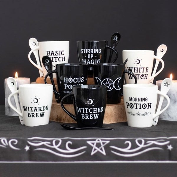 Serano Basic Witch Mug and Spoon Set