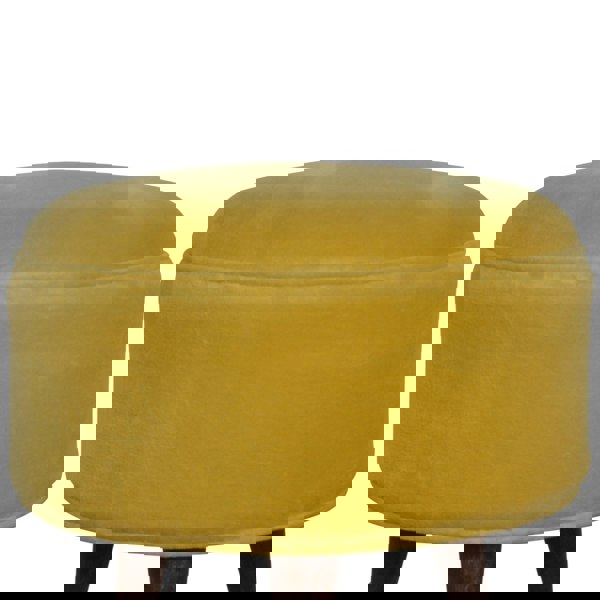 Artisan Furniture Mustard Velvet Nordic Footstool