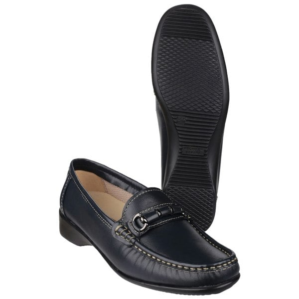 Cotswold Barrington Ladies Loafer Slip On Shoes - Navy