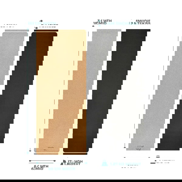 Myga Cork/Rubber Travel Yoga Mat