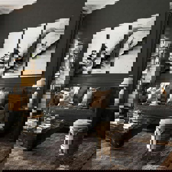 Modern Wall Art Living Room | Set of 3 Asian Inspired Wall art Prints