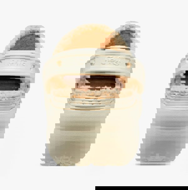 Crocs 207938-2Y2 CLASSIC PLATFORM LINED Womens Clogs Bone