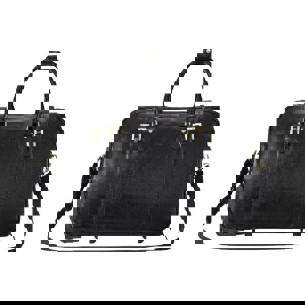 Infinity Leather Holt - Genuine Leather Wheeled Duffle Bag