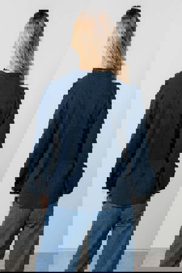 Lily & Me Luna Organic Cotton Blouse Navy