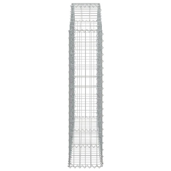 Berkfield Arched Gabion Basket 150x30x120/140 cm Galvanised Iron