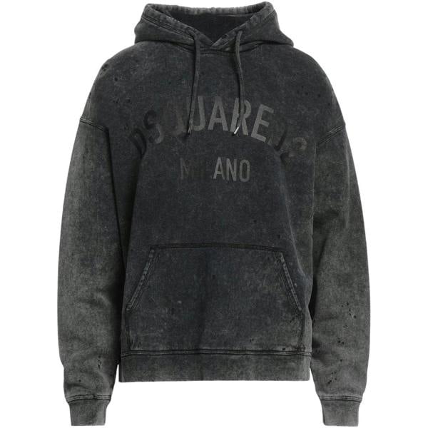 DSQUARED2 Milano Destroyed Faded Look Grey Hoodie S