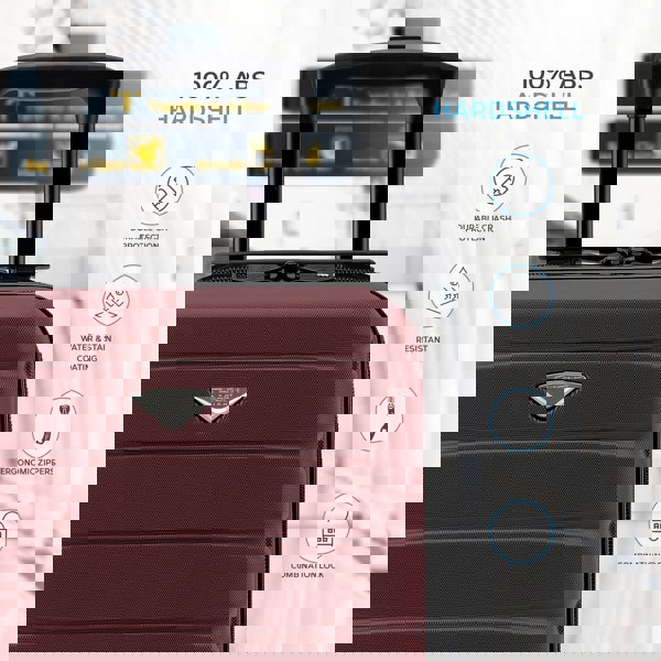 Flight Knight 40x30x20cm Hard Cabin Case Suitcase Wizz Air & Vueling Free Approved