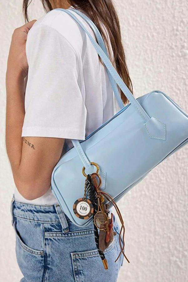 WOVCOR Charm Detailed Women's Mini Bowling Shoulder Bag