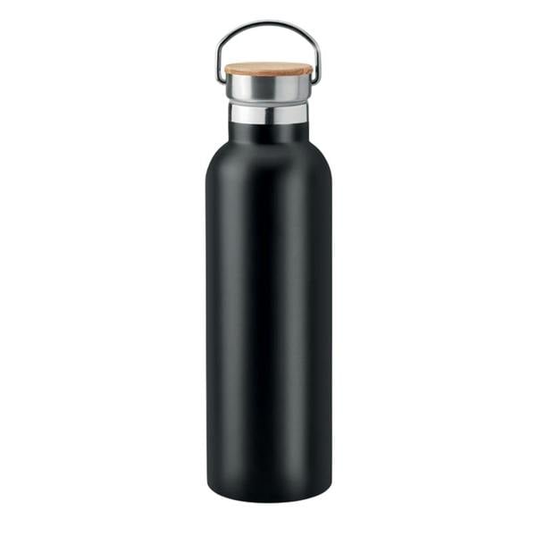 MidOcean Helsinki Medium Bamboo 750ml Flask - Black - 