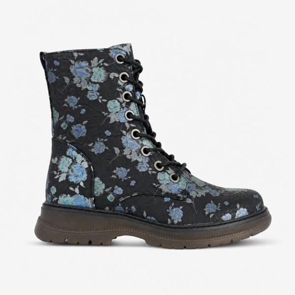 Cipriata ANNETTA Floral Ankle Boots   in  Blue